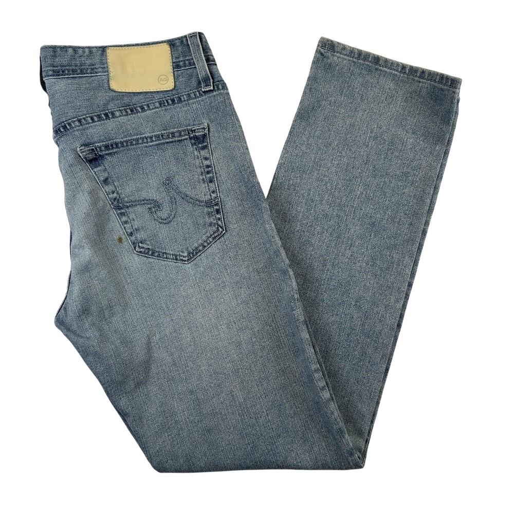 AG Adriano Goldschmied Graduate Jeans Mens 32x32 Light Wash Straight Stretch
